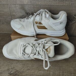 Babolat Tennis Shoes Mens Size 10.5 White SFX 3 All-Court Wimbledon Performance